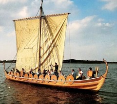 1990s Helge Ask Viking Warship Denmark Postcard Unposted Vtg Scandinavia... - $19.99