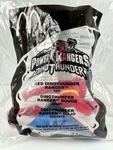 Vntg McDonalds MMPR Power Rangers Red DinoThunder Ranger Happy Meal Toy - £4.41 GBP