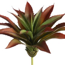 Justoyou Large Artificial Succulents Aloe Plants Real Touch Fake, 1, Green-Red - £27.17 GBP