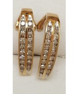 Nice  Vintage  10kt Yellow Gold  1.00Ct  Diamond   Superb Stud Earrings,... - £486.06 GBP