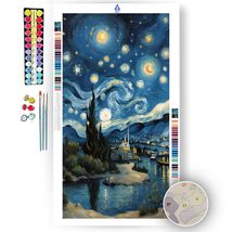 Celestial Dreams: A Fusion of Van Gogh and Dalí - Paint by Numbers Kit - £23.43 GBP+