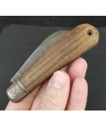 early Remington USA pocket knife R698 hawkbill wood ESTATE SALE - $789.53 MXN