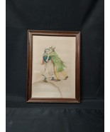 1903 Signed Frances Brundage Irish Man Woman Raphael Tuck &amp; Sons Lithograph - $562.18 MXN