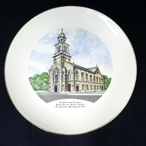 Vintage Souvenir Plate St Stanislaus Cathedral Pennsylvania Numbered Collectible - $23.36