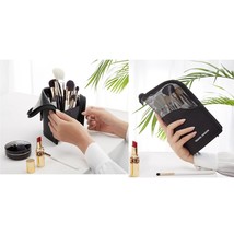 Travel Makeup Brush Holder, Makeup Brush Organzier Bag,  Cosmetic Bag for Women - £15.95 GBP