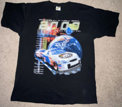 NASCAR Adult Size XL 2000 Racing In A New Era Millennium Black Schedule T-Shirt - $30.00