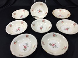 (8) Vintage Household Institute Priscilla Pattern Fruit Dessert Bowls 5.... - £19.74 GBP