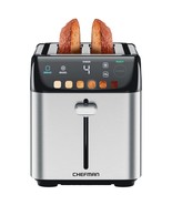 Chefman Smart Touch 2 Slice Digital Toaster, 6 Shade Settings, Stainless... - $78.99