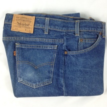 Levi&#39;s 517 Mens Bootcut Blue Jeans &quot;Heavy Starch&quot; Tag Size 34x34 - £20.05 GBP