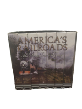 VHS Vintage The Steam Train Legacy 7 VHS Tapes America&#39;s Railroads 1995 - £15.15 GBP