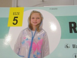 Western Chief &#39; Rain Jacket, Glitter Butterfly Parade TEAL Girls&#39;s Sz 5-7 - $302.96 MXN
