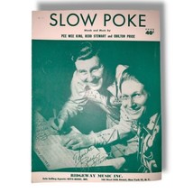 Slow Poke Sheet Music Piano Vintage Pee Wee King Stewart Country Rockabilly 1951 - £12.74 GBP