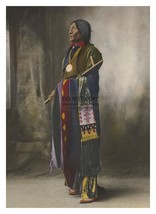 Chief Wolf Robe Cheyenne Native American HAND-TINTED 5X7 Photo - £6.71 GBP