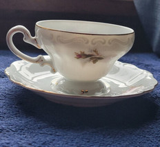 Vintage Tea Cup And Saucer Occupied China Floral &quot;Gold Trim&quot; Collectible Decor - £18.92 GBP