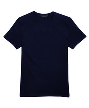 Brooks Brothers Womens Navy Blue Cotton Jersey Crewneck Tee T-Shirt, XL ... - $32.07