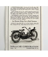 Neracar Corporation Motorcycle 1926 Advertisement Syracuse New York DWCC13 - $552.13 MXN