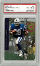 Marshall Faulk 1994 SP Foil Rookie Card (RC) #3- PSA Graded 8 NM-MT (Indianapoli - £31.81 GBP