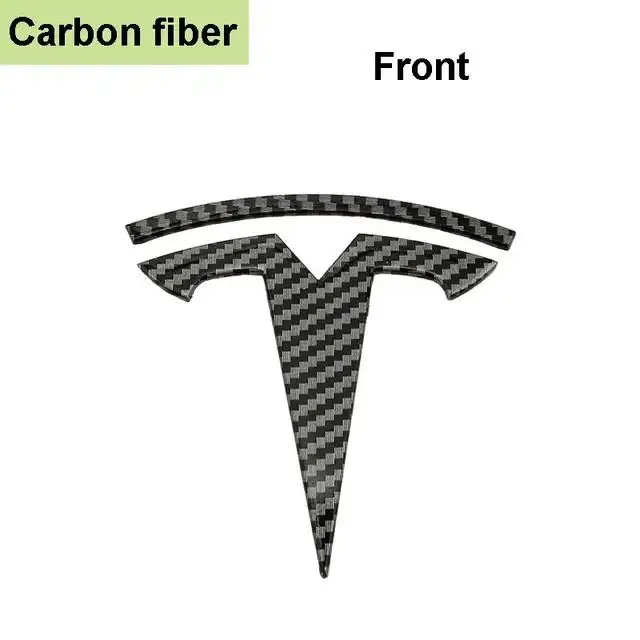 ABS Car Front Hood Bonnet Emblem Cover Sticker for Tesla Logo Model 3 Mode S Mod - £21.89 GBP