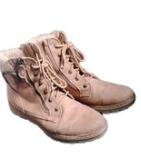 Cliffs Womens 9M city hiker boot by White Mountain, Kelsie Lace-Up Tan 2... - $57.93 CAD