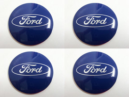 Ford 3 - Set of 4 Metal Stickers for Wheel Center Caps Logo Badges Rims  - $24.90+
