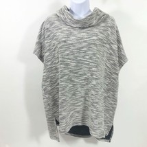 Chaus New York Grey White Black w/Metallic Thread Sweater Women&#39;s Size XXL - $237.18 MXN