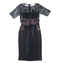 Anthropologie Beguile by Byron Lars Carissima Sheath in Navy Blue Dress 4 - £91.39 GBP