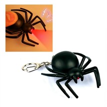 LED SPIDER KEYCHAIN with Light and Sound Fun Insect Animal Noise Key Cha... - £6.23 GBP