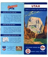 Chevron Oil Points Interest and Touring  Map of Utah 1948 Gousha - £10.98 GBP