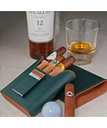 Brizard and Co Augusta 5 Cigar Case with pocket Lighter ( EMPTY-NO GAS )... - €445,44 EUR
