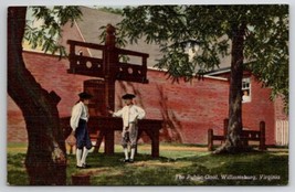 Williamsburg Virginia The Public Gaol 1948 to Dupont Indiana Postcard C22 - £3.70 GBP