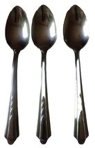 3 Ekco EKS-7 Chevron Grapefruit Fruit Spoons Teaspoon Stainless Steel Fl... - $6.25