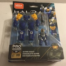 NEW Mega Construx Pro Builders Halo Blue Skyfire Exosuit - £12.83 GBP