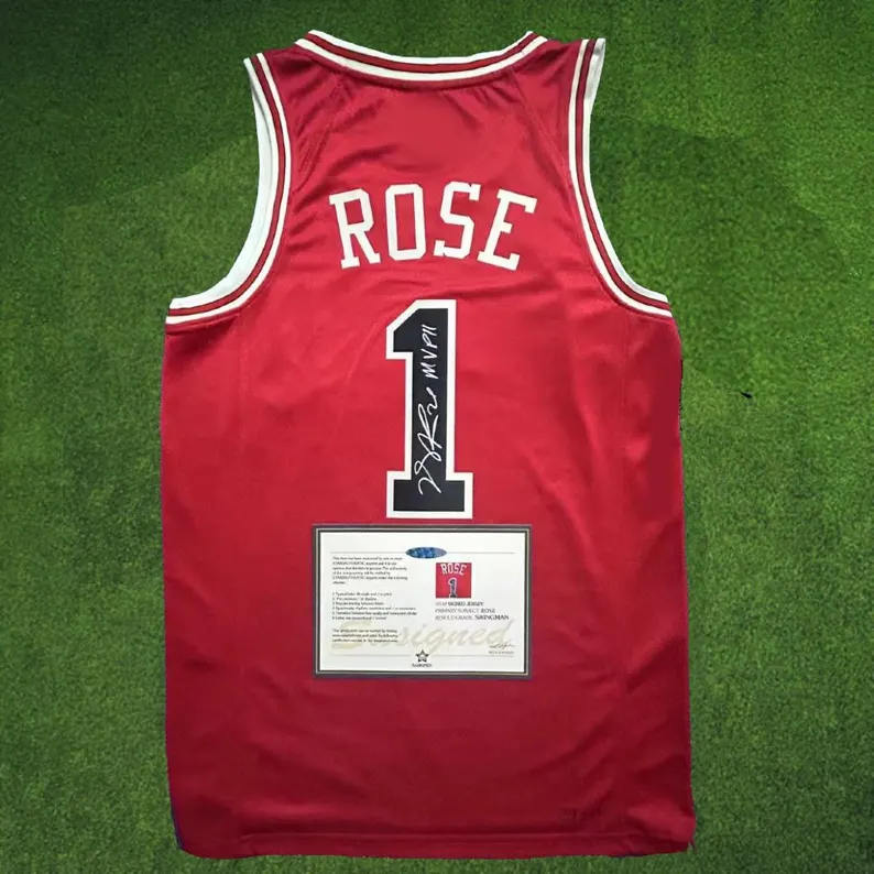 Derrick Rose SIGNED Chicago Bulls NBA #23 Signature Jersey Shirt + COA 1... - $124.95