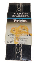Flexi-Lace Seam Binding Black 31 Vintage 3Yds. SEALED - £2.25 GBP