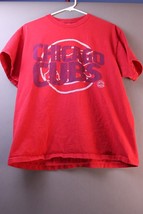 Chicago Cubs Tee Shirt Red MLB Tag  Size Large  1202 - £10.76 GBP