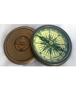 Nautical Brass Antique Compass Handmade Marine Pocket Size With Unique D... - £12.91 GBP