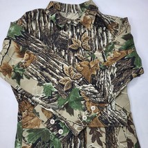 Vintage NOS Realtree Camo Long Sleeve Combat Coat Shirt Sz Small Regular - £23.06 GBP