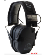 WALKERS RAZOR PATRIOT SERIES SLIM ELECTRONIC HEARING PROTECTION MUFFS BLACK - £38.91 GBP