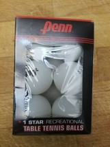 Penn Table Tennis Ping Pong Balls 40 mm Set of 6 Eastpoint White Recreat... - £4.62 GBP