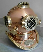 Antique Diving Helmet Deep Sea Marine Divers Helmet Scuba US Navy Mark V Gift - £152.27 GBP