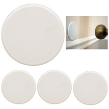 4 Wall Protector Door Knob Prevent Drywall Holes Dings Off White 3&quot; Roun... - $21.99
