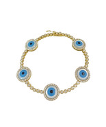 Evil Eye Diamond Bracelet in Yellow Gold  - £4,903.22 GBP