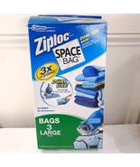 NEW Ziploc SPACE BAG 3 Large dual use Vacuum Sealed Clothing Storage clo... - $30.00