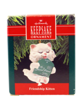 Hallmark Keepsake Friendship Kitten Christmas Ornament 1990 (QX414-3) - £11.74 GBP