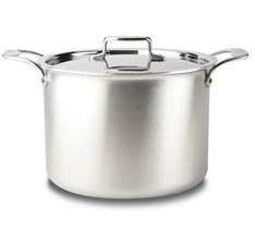 All-Clad D5 Brushed 5-ply Bonded 12 qt Stock Pot with Lid - $205.69