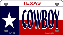 Cowboy Texas Star Novelty Mini Metal License Plate Tag - £11.76 GBP