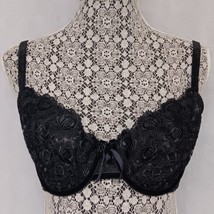 Victoria&#39;s Secret Very Sexy Push Up Bra 36DD Black Lace Without Padding - £14.99 GBP