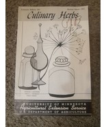 VTG Vintage 1960&#39;s 1963 Culinary Herbs U of Minnesota Agricultural Bulletin - $26.67 CAD