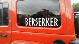 Berserker Vinyl Decal V3 - Viking Heathen Valhalla - Die Cut Sticker - $4.94+