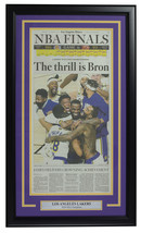Los Angeles Lakers Framed 2020 NBA Championship Sports Newspaper Cover Page - £85.07 GBP